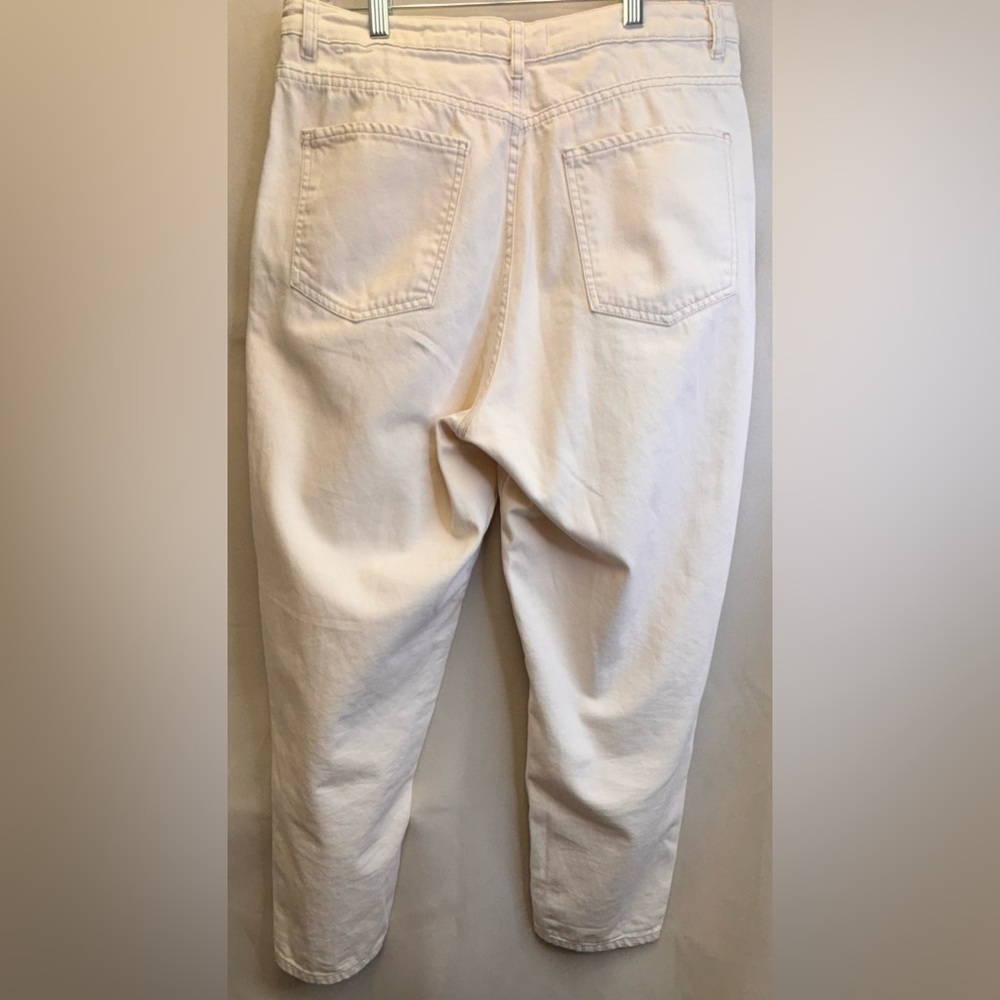 MNG Denim Regina Jeans Size 10 Color Ecru - Picture 6 of 12